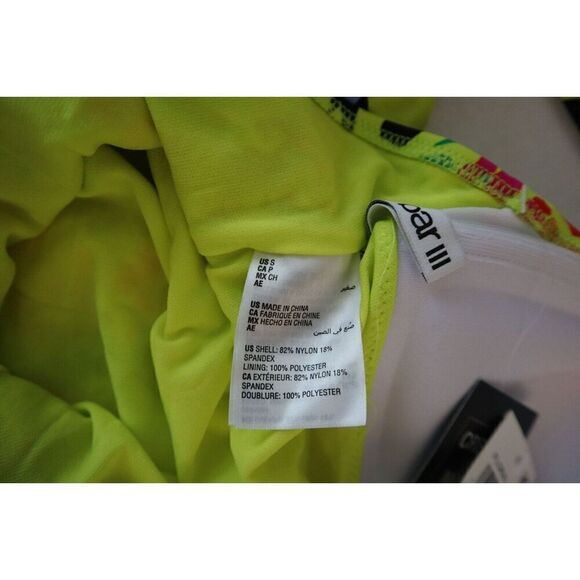 BAR III MBFC22236 Women's Sz S Citron Floral Chic One-Piece Swimsuit - Picture 6 of 9